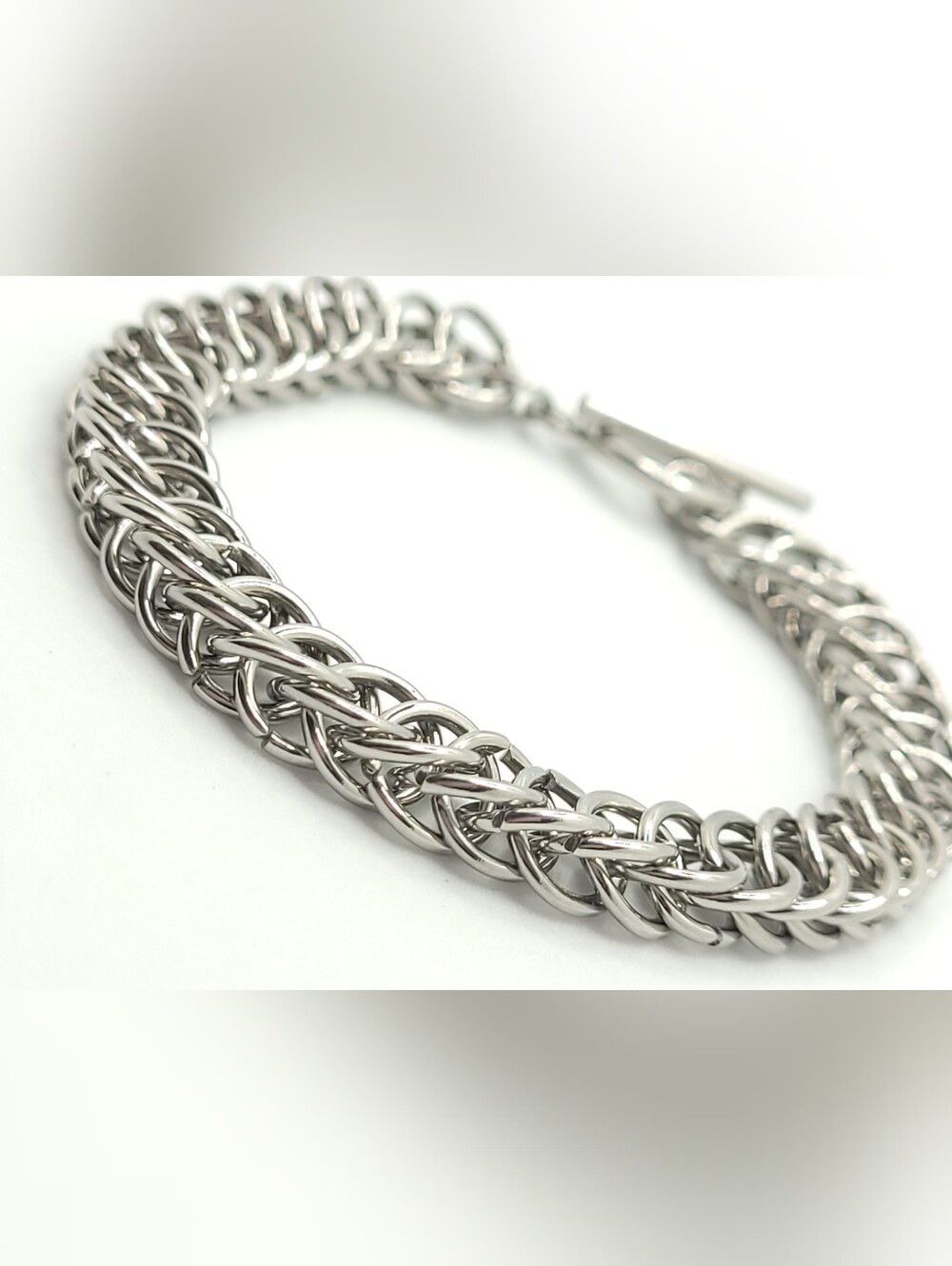 Half Persian Chainmail Bracelet In Stainless Steel